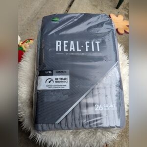 NEW Real Fit Men's Depends Underwear Size L/XL 26 Count Maximum Absorbency